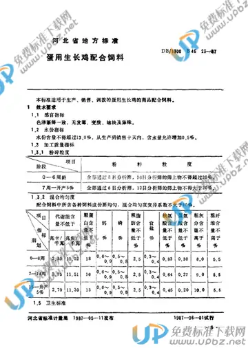 DB/1300 B46 23-1987 免费下载