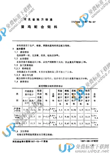 DB/1300 B46 24-1987 免费下载