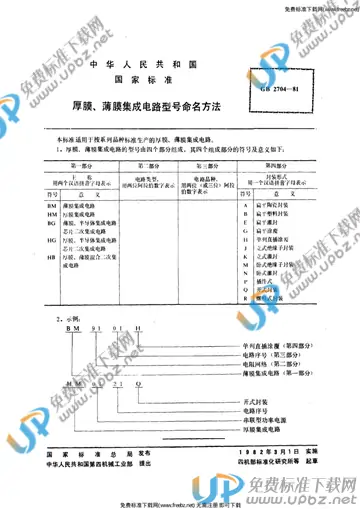 GB 2704-1981 免费下载