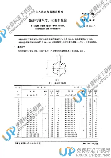 GB/T 1144-1987 免费下载