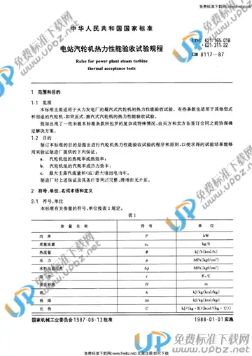 GB/T 8117-1987 免费下载