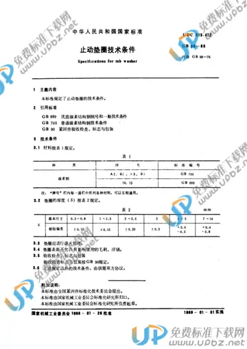 GB/T 98-1988 免费下载