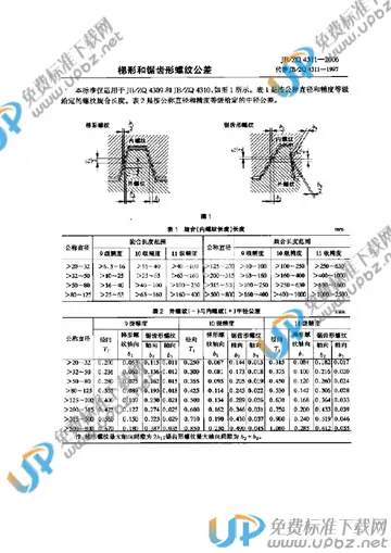 JB/ZQ 4311-2006 免费下载