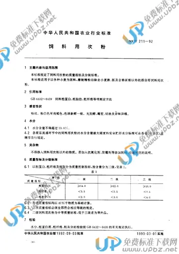 NY/T 211-1992 免费下载