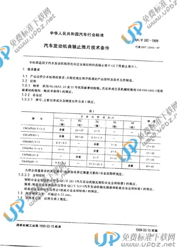 QC/T 282-1999 免费下载