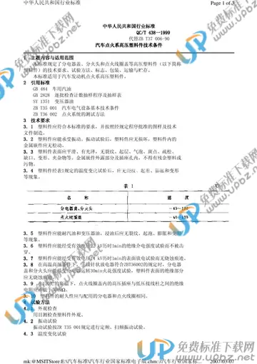 QC/T 438-1999(2005) 免费下载