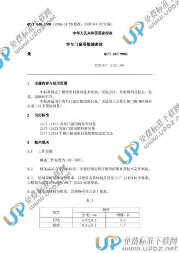 QC/T 640-2000 免费下载