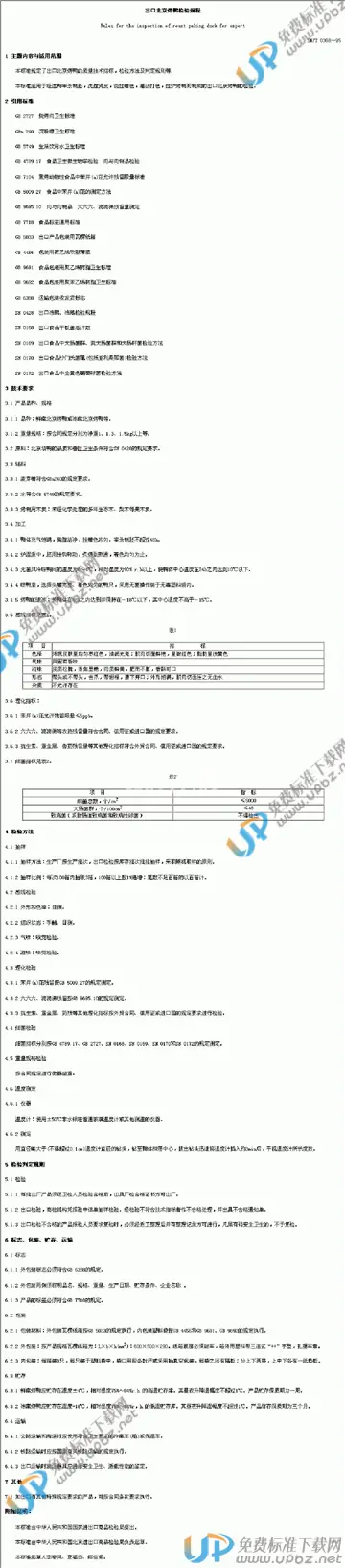 SN/T 0368-1995 免费下载