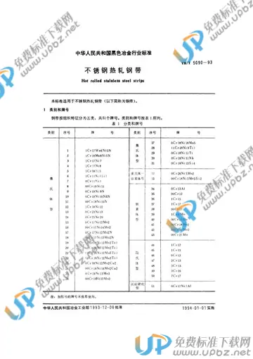 YB/T 5090-1993(2005) 免费下载