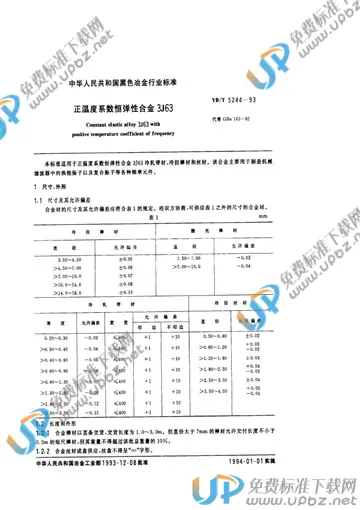 YB/T 5244-1993(2005) 免费下载