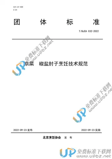 T/BJCA 032-2022 免费下载