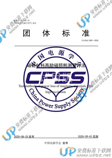 T/CPSS 1009-2020 免费下载