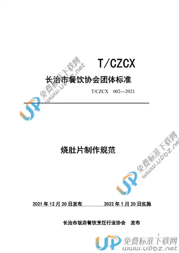 T/CZCX 002-2021 免费下载