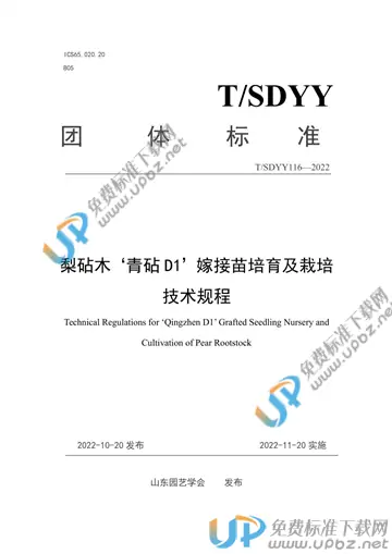 T/SDYY 116-2022 免费下载