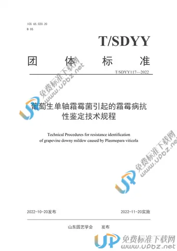 T/SDYY 117-2022 免费下载